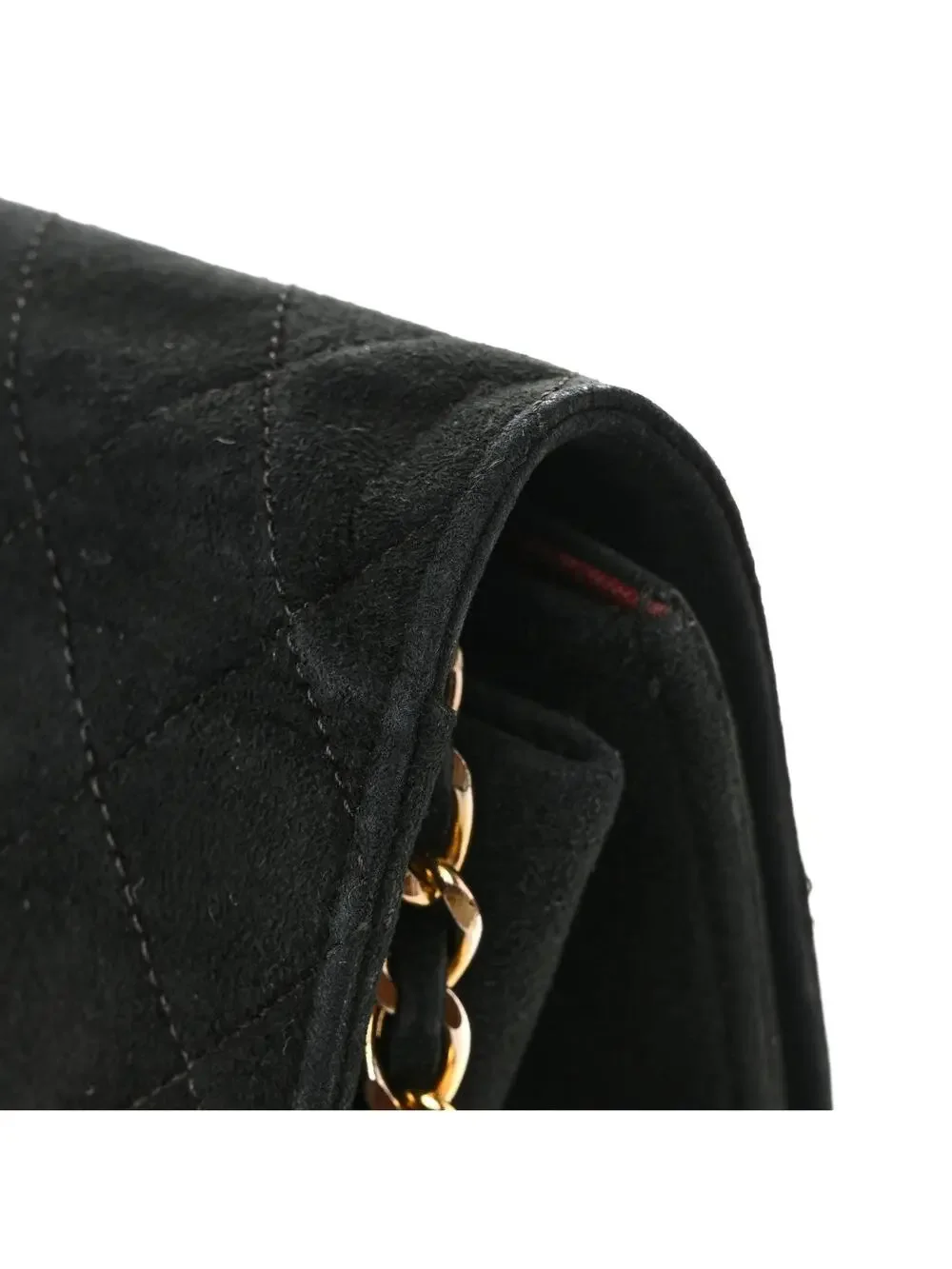 Chanel Suede Quilted Medium Single Flap #295679C22B
